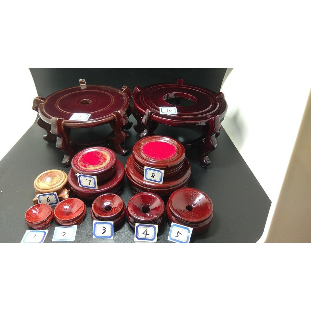 水晶球透明水晶底座批發凹槽木底座實木底座擺件球狀原木底座水晶球奇石蛋雕葫蘆雙層木托7-10號下標區-細節圖6