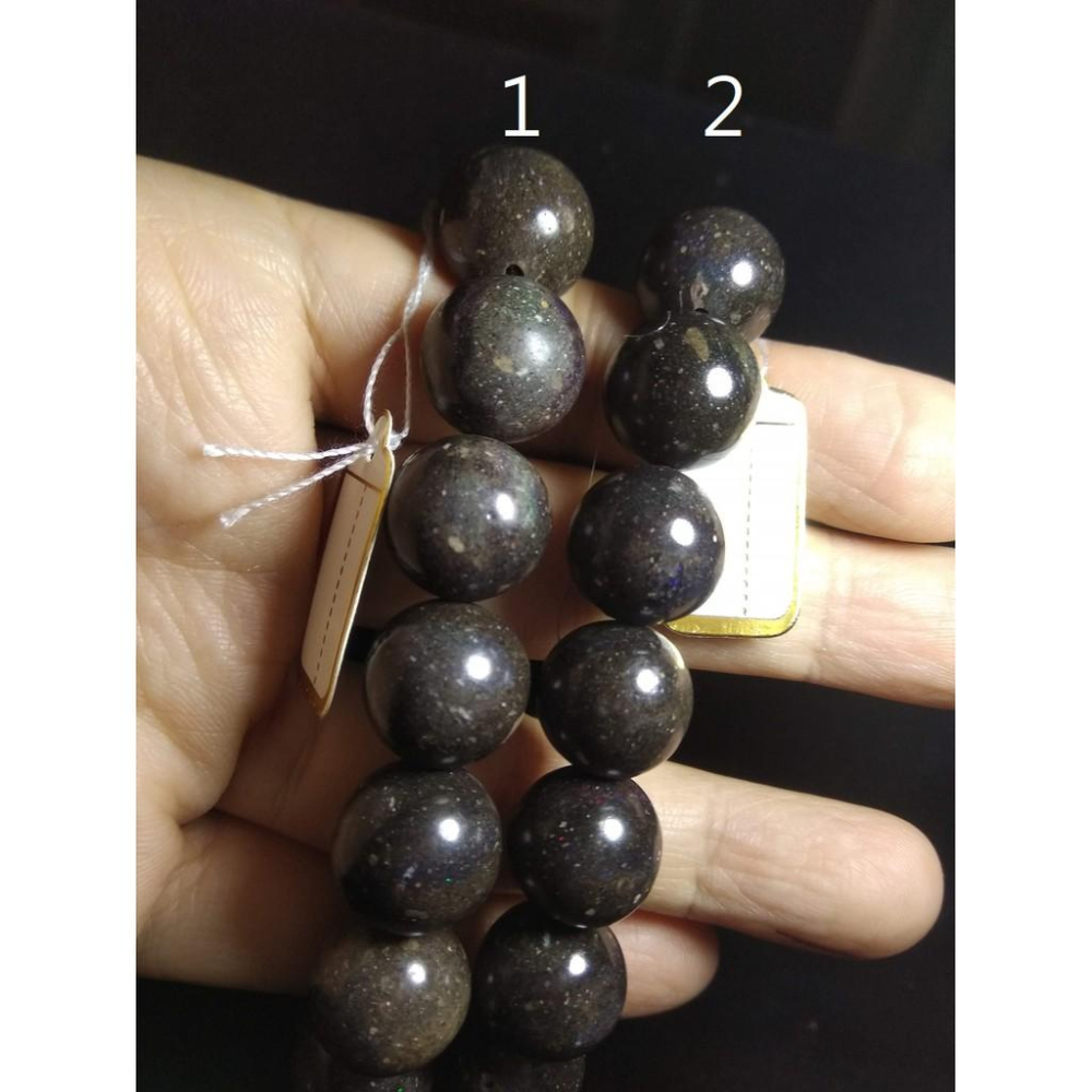 天然水晶珠寶彩色寶石黑歐泊帶星空點蛋白石圓珠單圈手鍊手串手鏈手珠手環12.8mm13.5mm招財珠寶玉石首飾飾品數款任選-細節圖4