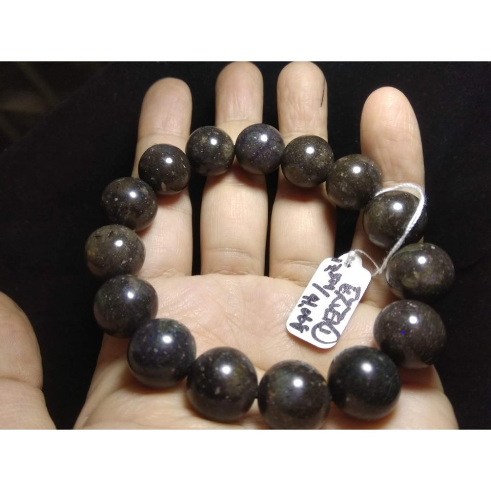 天然水晶珠寶彩色寶石黑歐泊帶星空點蛋白石圓珠單圈手鍊手串手鏈手珠手環12.8mm13.5mm招財珠寶玉石首飾飾品數款任選-細節圖6