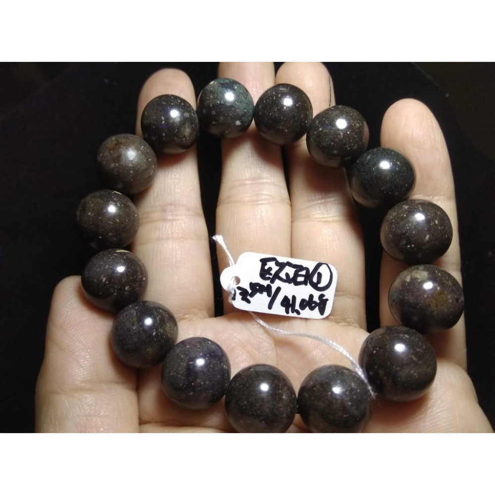 天然水晶珠寶彩色寶石黑歐泊帶星空點蛋白石圓珠單圈手鍊手串手鏈手珠手環12.8mm13.5mm招財珠寶玉石首飾飾品數款任選-細節圖7