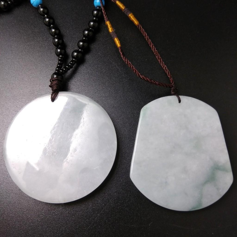 2選1天然李哪吒三太子玉石緬甸玉硬玉A貨翡翠吊墬玉珮墬子玉墬掛件觀音菩薩如來保佑平安珠寶-細節圖2