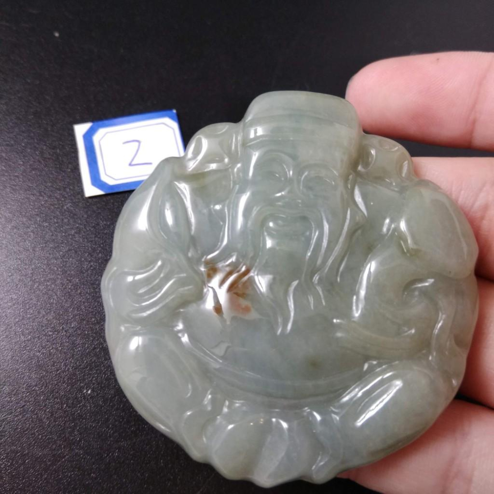 2選1天然a貨財神爺緬甸玉硬玉A貨翡翠精雕吊墜玉牌精品玉石珠寶首飾寶石飾品掛件墬子項鍊玉珮-細節圖4