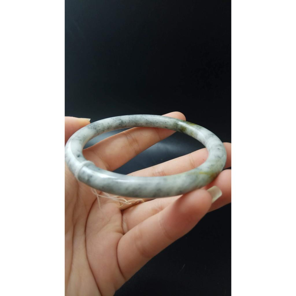 19.03圍天然緬甸玉硬玉翡翠小三彩圓骨鐲手鐲玉鐲鐲子手環有種水珠寶玉石首飾飾品-細節圖5