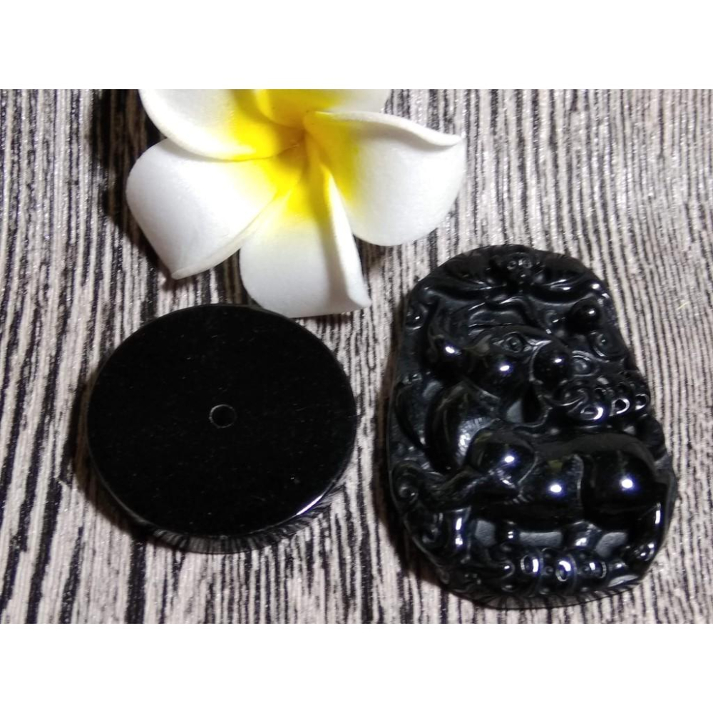 天然正品緬甸玉a貨翡翠玉石墨翠平安扣生肖羊三羊開泰吊墜墬子項鍊玉珮掛件珠寶首飾寶石飾品-細節圖3