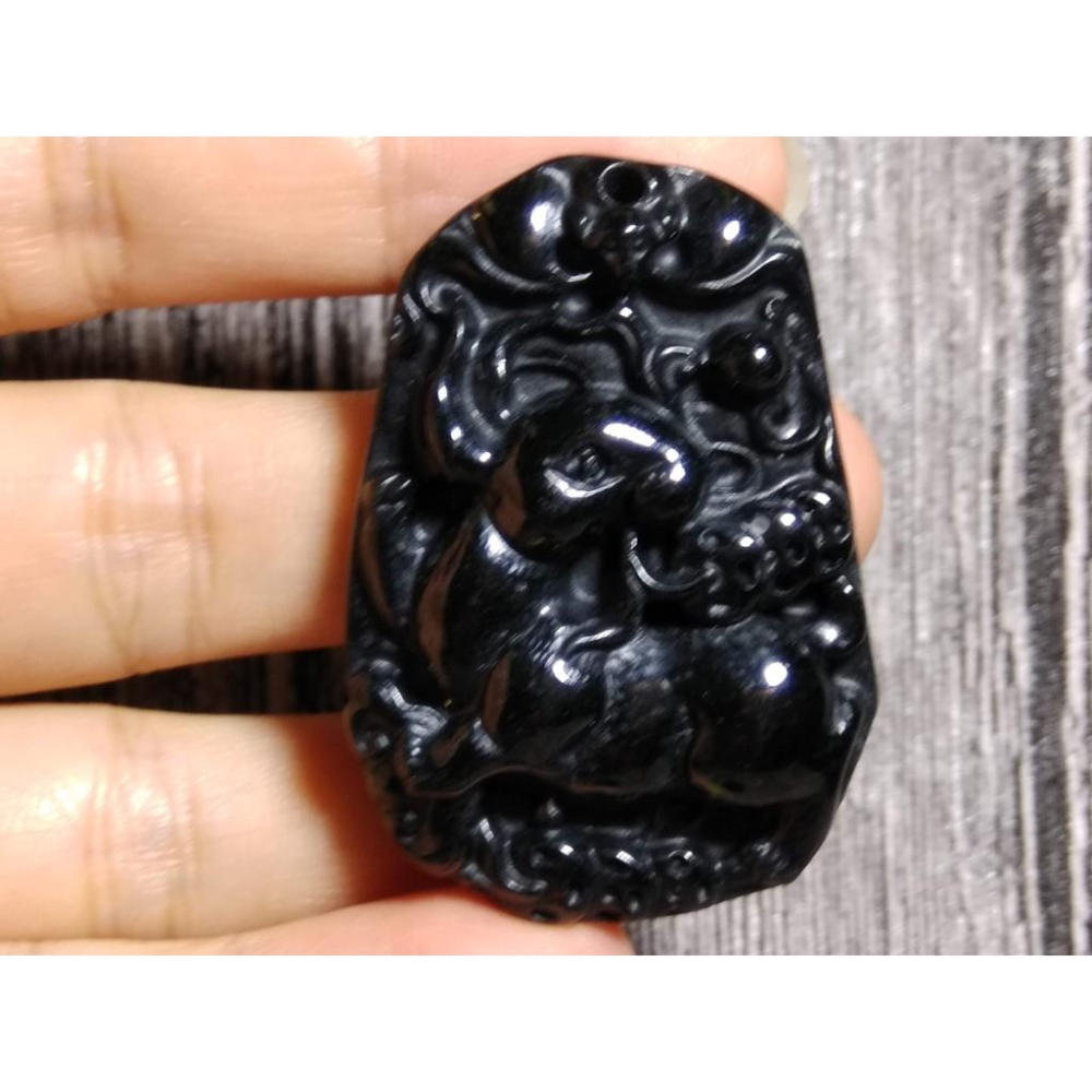 天然正品緬甸玉a貨翡翠玉石墨翠平安扣生肖羊三羊開泰吊墜墬子項鍊玉珮掛件珠寶首飾寶石飾品-細節圖6