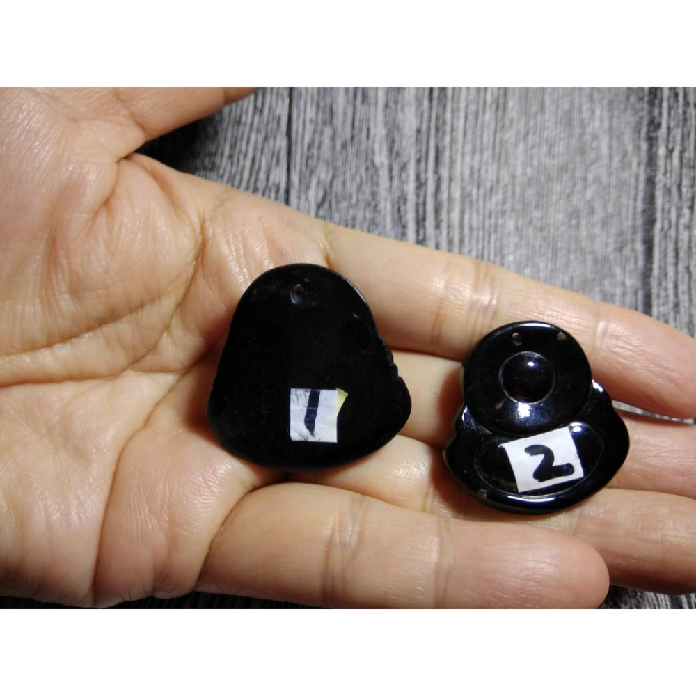 天然緬甸玉硬玉翡翠A貨彌勒佛佛公財神墨翠吊墜墬子玉墬掛件項鍊珠寶玉石首飾飾品兩款任選-細節圖4