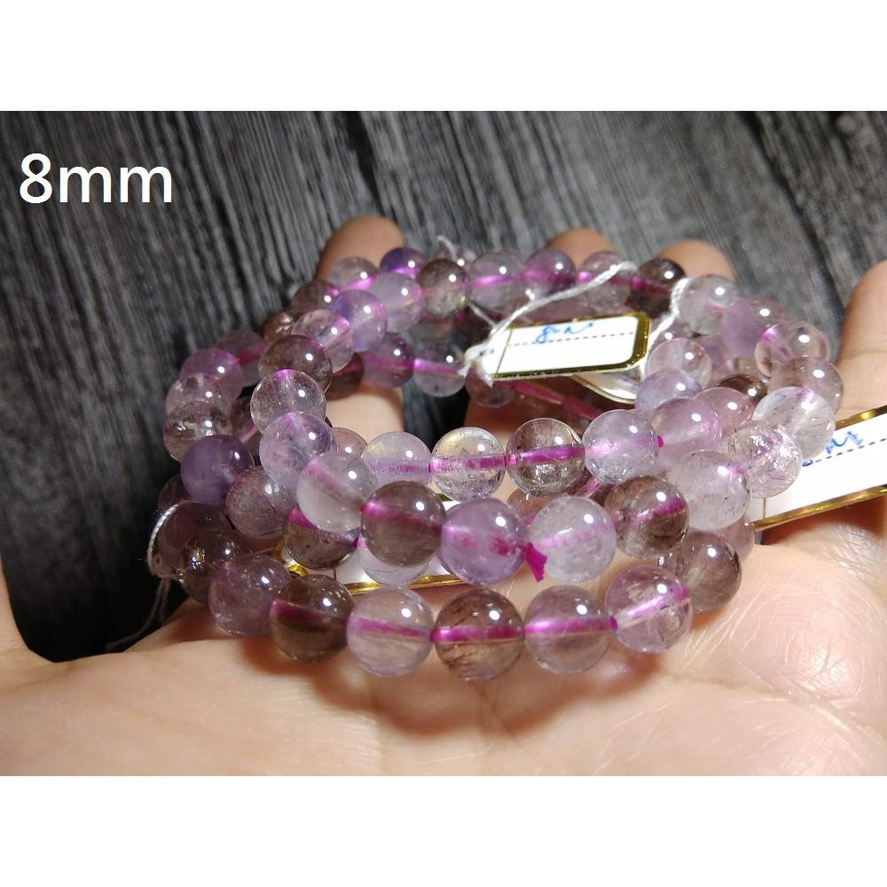 天然強大的三輪骨幹超七水晶貴但值得擁有超7圓珠單圈手鍊手珠手串手環珠寶玉石首飾飾品各尺寸任選隨機出貨-細節圖4