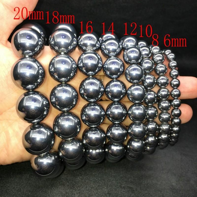 天然太赫茲鈦赫茲刻面手排手牌能量石高含量鈦核磁單圈手鍊手鍊手串手珠能量石高含量日本磁石飾品首飾數款式任選-細節圖3