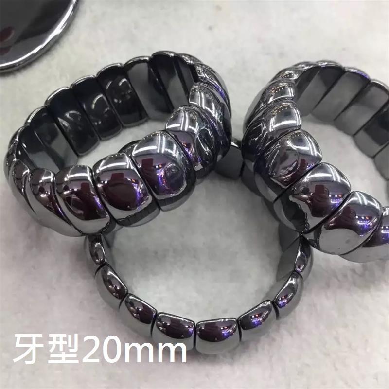 天然太赫茲鈦赫茲刻面手排手牌能量石高含量鈦核磁單圈手鍊手鍊手串手珠能量石高含量日本磁石飾品首飾數款式任選-細節圖7