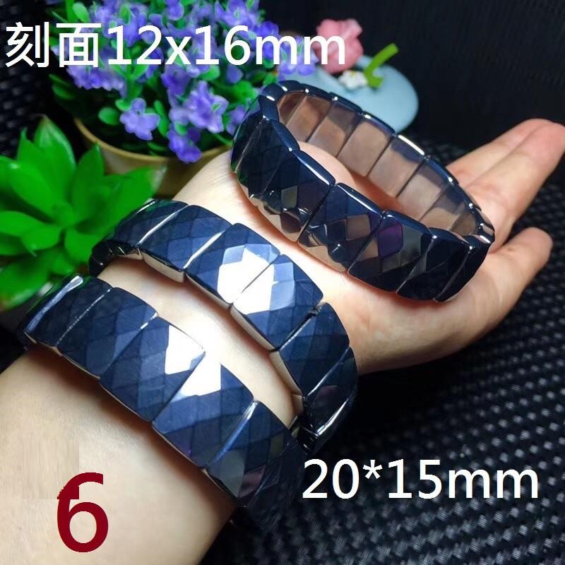 天然太赫茲鈦赫茲刻面手排手牌能量石高含量鈦核磁單圈手鍊手鍊手串手珠能量石高含量日本磁石飾品首飾數款式任選-細節圖8