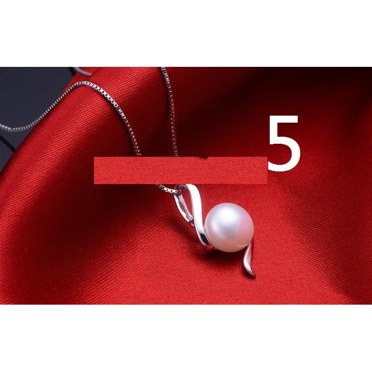 天然淡水珍珠吊墜墜子項鍊附925銀鍊掛件有機寶石七款任選其一氣質優雅高貴-細節圖6