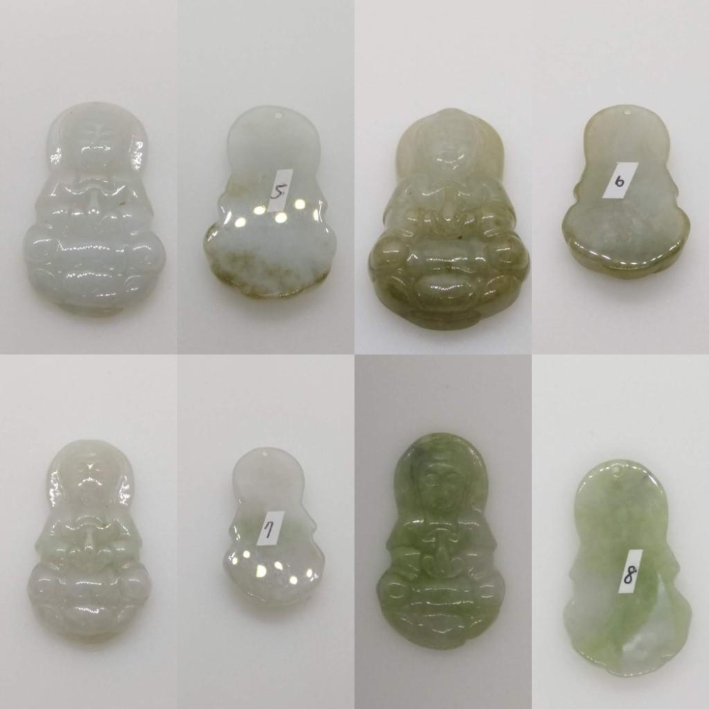 觀音如來佛像蓮花玉紫羅蘭黃翡滿綠翡翠a貨緬甸玉墜子吊墜墜子玉墬掛件玉珮項鍊珠寶寶石首飾飾品任選__E-細節圖4