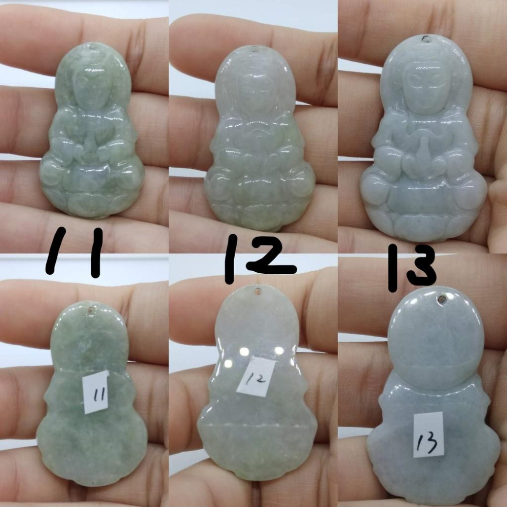 觀音如來佛像蓮花玉紫羅蘭黃翡滿綠翡翠a貨緬甸玉墜子吊墜墜子玉墬掛件玉珮項鍊珠寶寶石首飾飾品任選__E-細節圖6