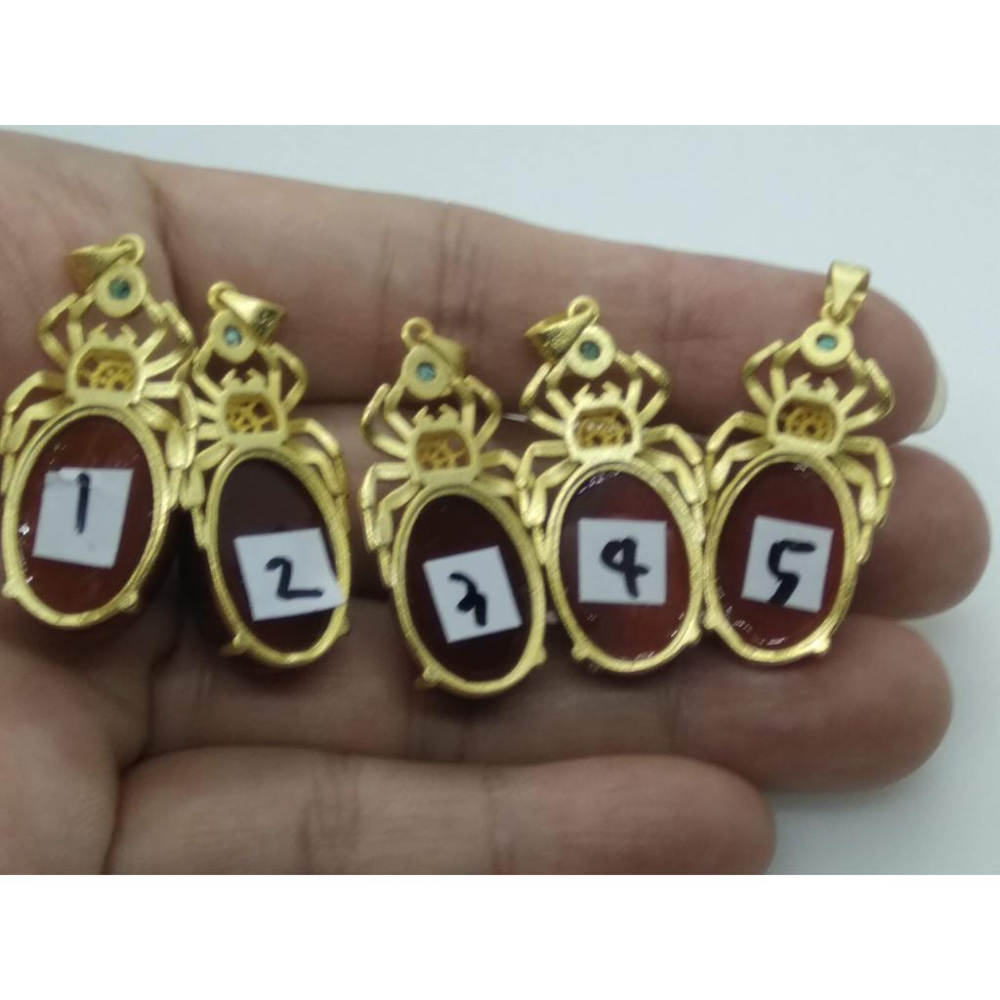 天然知足常樂蛋面綠松石柿子紅南紅吊墜墬子項鍊玉珮掛件用送銀鍊珠寶首飾玉石飾品-細節圖4