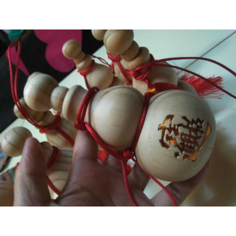 天然松木葫蘆挂件客廳家居風水擺件招財轉運化解門對門化煞開運多種用途 懸壺濟世收妖收狐狸防小三-細節圖3