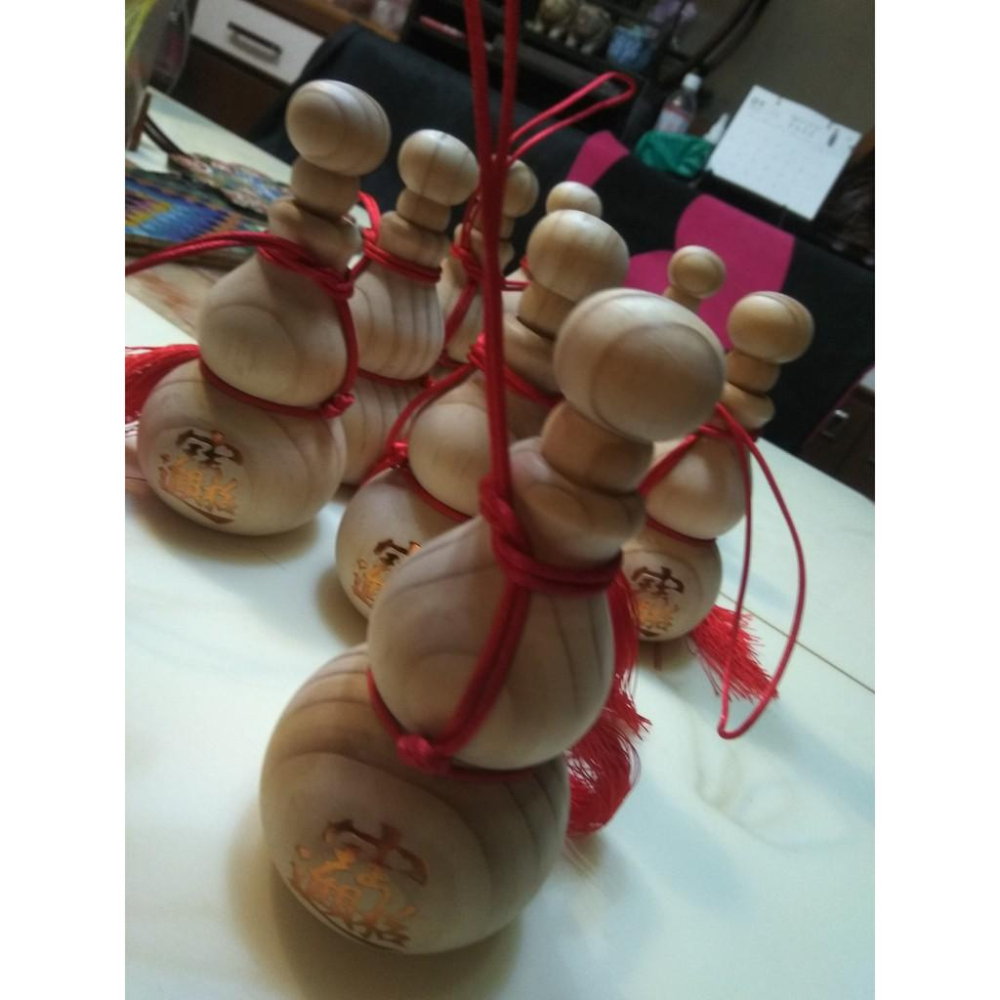 天然松木葫蘆挂件客廳家居風水擺件招財轉運化解門對門化煞開運多種用途 懸壺濟世收妖收狐狸防小三-細節圖5