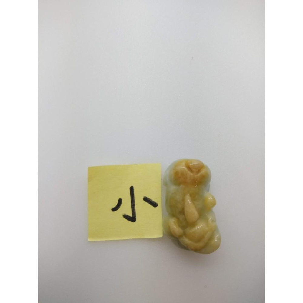 天然緬甸玉黃翡翠精雕可站貔貅螭龍如意吊墜墜子玉墬掛件玉珮項鍊珠寶寶石首飾飾品任選-F-細節圖8