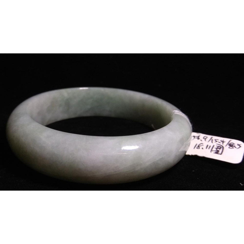 18.11圍天然玉石翡翠a貨緬甸玉硬玉糯種淡蘋果綠手鐲玉鐲鐲子手環平安鐲扁口鐲珠寶玉石首飾飾品-細節圖2