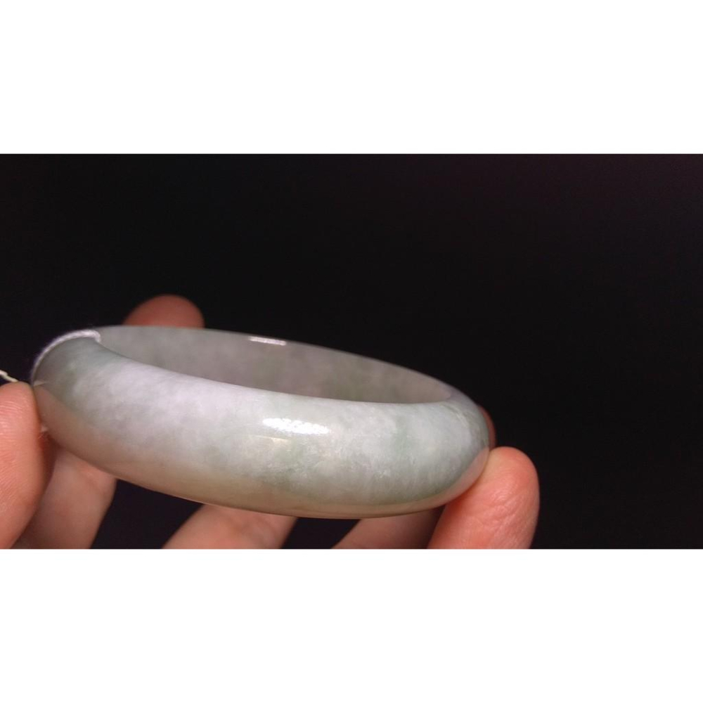 18.11圍天然玉石翡翠a貨緬甸玉硬玉糯種淡蘋果綠手鐲玉鐲鐲子手環平安鐲扁口鐲珠寶玉石首飾飾品-細節圖6