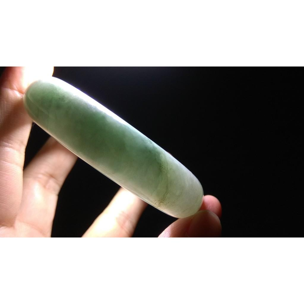 18.11圍天然玉石翡翠a貨緬甸玉硬玉糯種淡蘋果綠手鐲玉鐲鐲子手環平安鐲扁口鐲珠寶玉石首飾飾品-細節圖9