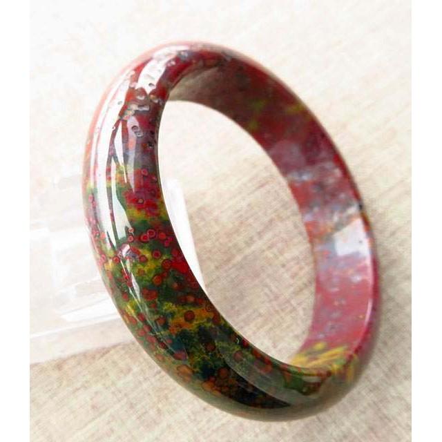 18.53圍全彩魚籽料*絕版收藏級*極美海洋碧玉手鐲手鐲玉鐲鐲子手環平安鐲扁口鐲珠寶玉石首飾飾品-細節圖2