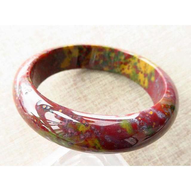 18.53圍全彩魚籽料*絕版收藏級*極美海洋碧玉手鐲手鐲玉鐲鐲子手環平安鐲扁口鐲珠寶玉石首飾飾品-細節圖4