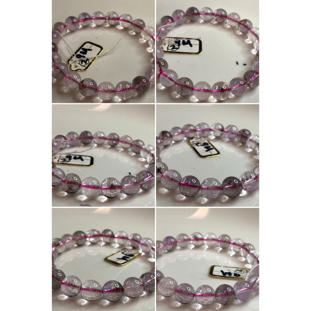 清倉特惠收藏級白水晶七彩爆晶花手鍊手串招財手鏈手珠佛珠珠寶首飾飾品9-12mm兩款任選-細節圖5