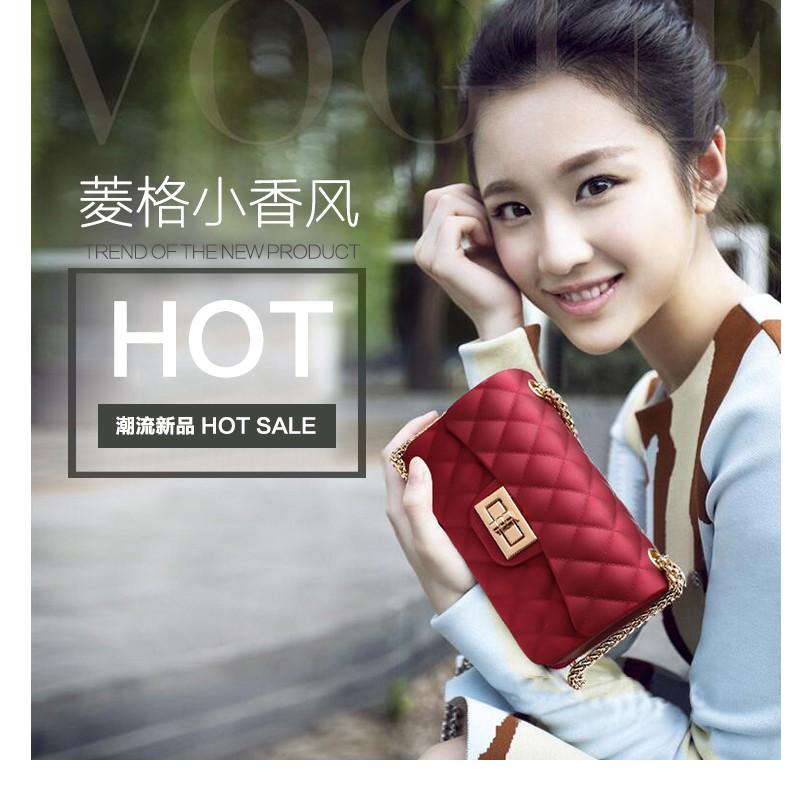 夏天小包包曲筱綃同款包果凍女小包包斜挎包迷你女2020新款肩背包鏈條包側背包側背包小方包-細節圖2