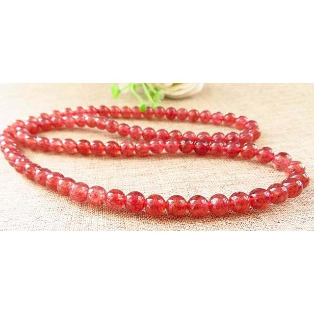 金光閃閃高檔金草莓三圈手鍊冰透天然水晶金草莓33g/6mm繞三圈多圈手鍊手環手串手珠佛珠珠寶玉石首飾飾品-細節圖3