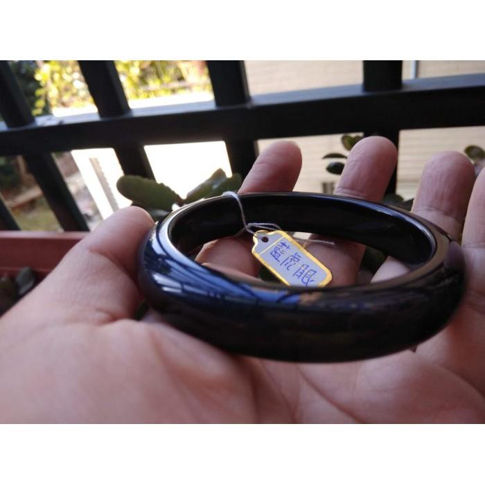 18.43圍藍虎眼完美無瑕手鐲平安鐲玉鐲手鐲手環鐲子水晶珠寶玉石寶石首飾飾品專櫃精品-細節圖2