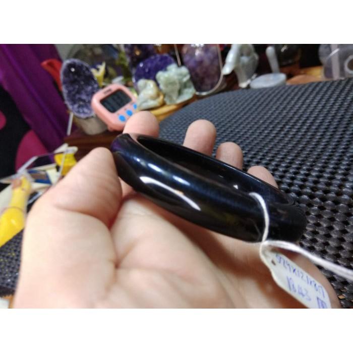 18.43圍藍虎眼完美無瑕手鐲平安鐲玉鐲手鐲手環鐲子水晶珠寶玉石寶石首飾飾品專櫃精品-細節圖5