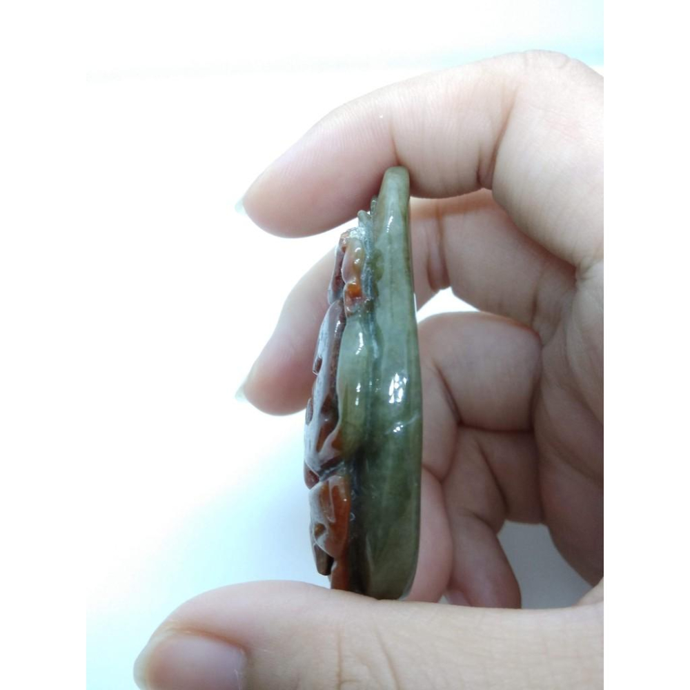 天然玉石A貨翡翠緬甸玉紅翡猴子猴獻桃吊墬墬子項墬掛墬項鍊玉珮珠寶玉石首飾飾品-細節圖5