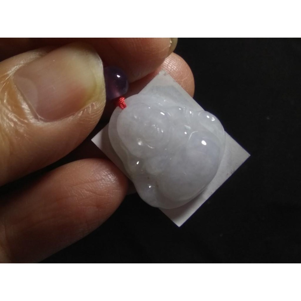 第3組天然A貨緬甸玉翡翠玉石正陽綠紫羅蘭彌勒佛財神爺佛公吊墜掛件墬子項鍊玉珮珠寶首飾寶石飾品-細節圖9