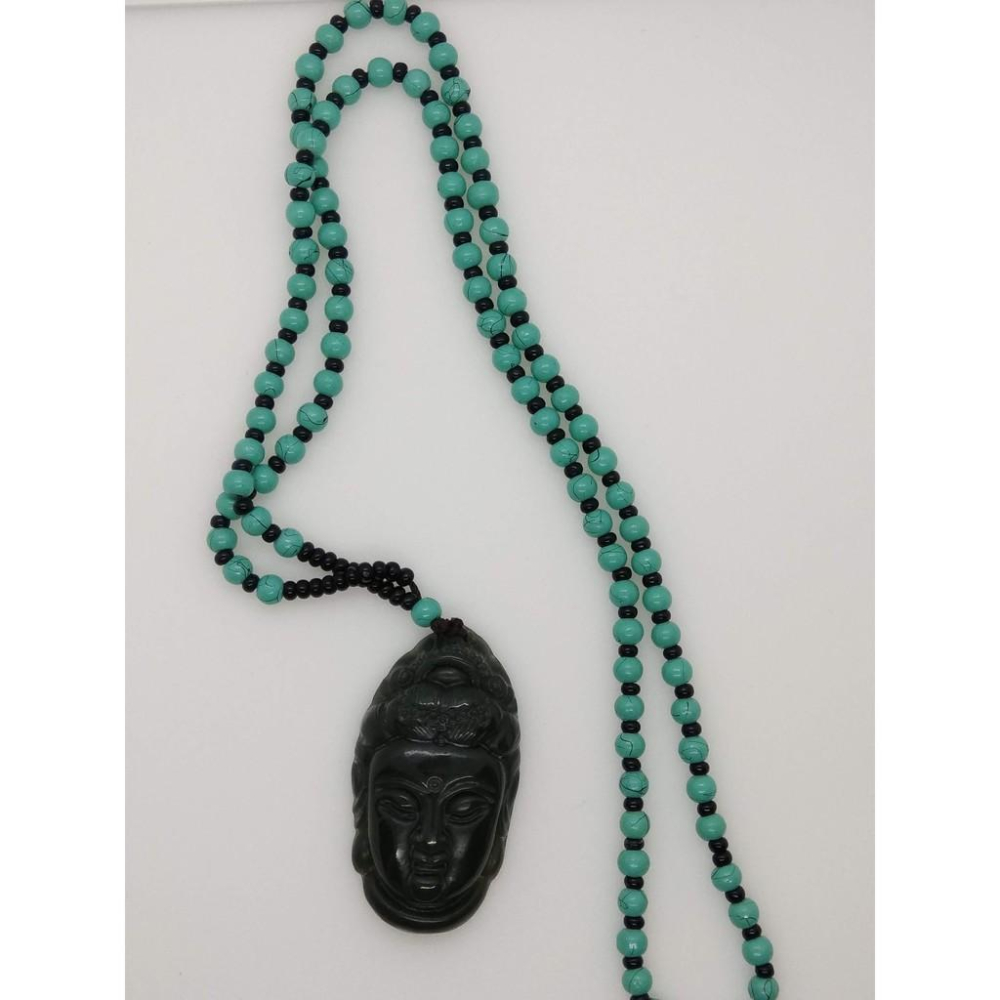 觀音佛像和田玉青玉翡翠綠松石緬甸玉a貨墜子吊墜墜子玉墬掛件玉珮項鍊珠寶寶石首飾飾品-細節圖5