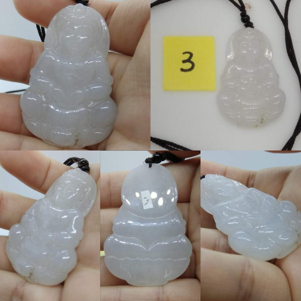 觀音如來佛像紫羅蘭蓮花翡翠a貨緬甸玉墜子吊墜墜子玉墬掛件玉珮項鍊珠寶寶石首飾飾品任選__D-細節圖5
