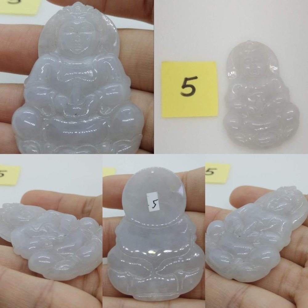 觀音如來佛像紫羅蘭蓮花翡翠a貨緬甸玉墜子吊墜墜子玉墬掛件玉珮項鍊珠寶寶石首飾飾品任選__D-細節圖7