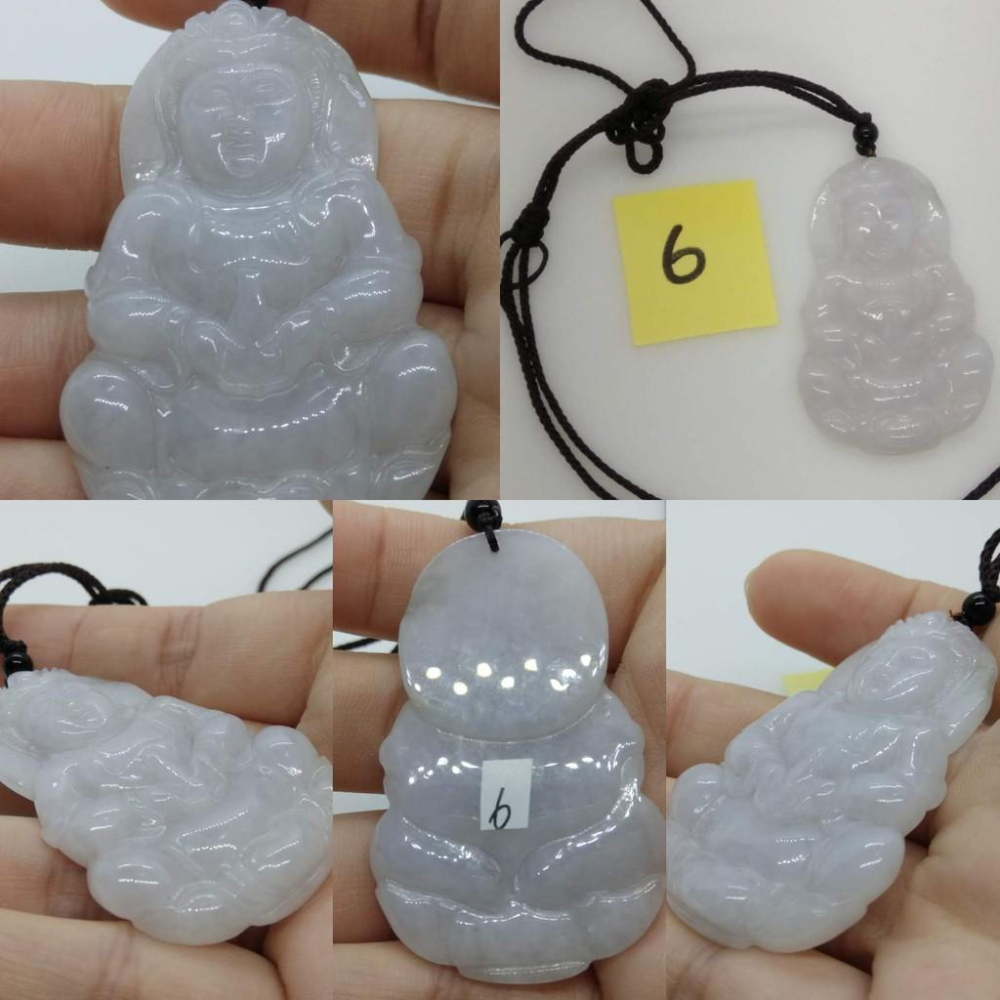 觀音如來佛像紫羅蘭蓮花翡翠a貨緬甸玉墜子吊墜墜子玉墬掛件玉珮項鍊珠寶寶石首飾飾品任選__D-細節圖8