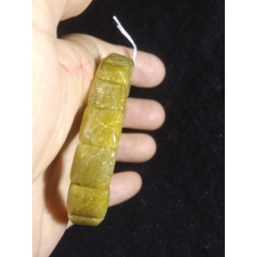 金光閃閃爆多髮天然水晶鈦晶金髮晶手排單圈手牌手鍊手串手環11.4mm/27g首飾飾品-細節圖5