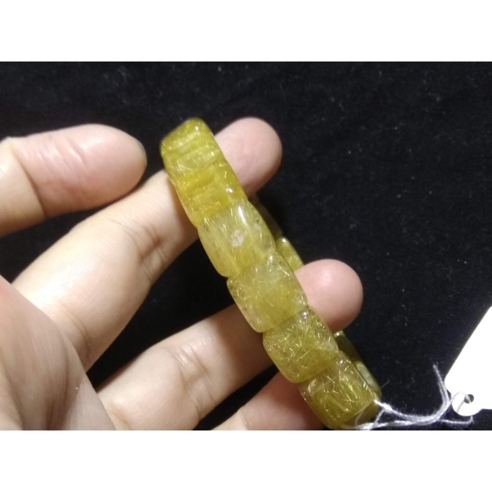 金光閃閃爆多髮天然水晶鈦晶金髮晶手排單圈手牌手鍊手串手環11.4mm/27g首飾飾品-細節圖7