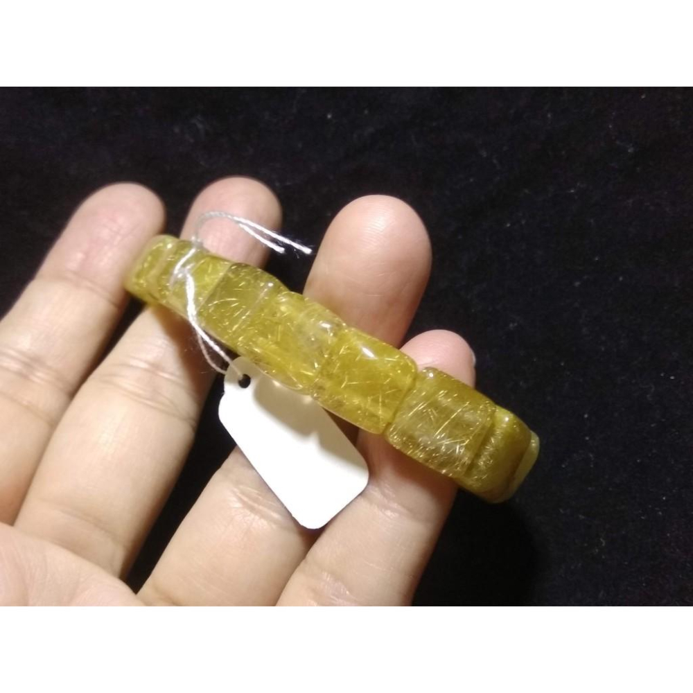 金光閃閃爆多髮天然水晶鈦晶金髮晶手排單圈手牌手鍊手串手環11.4mm/27g首飾飾品-細節圖8