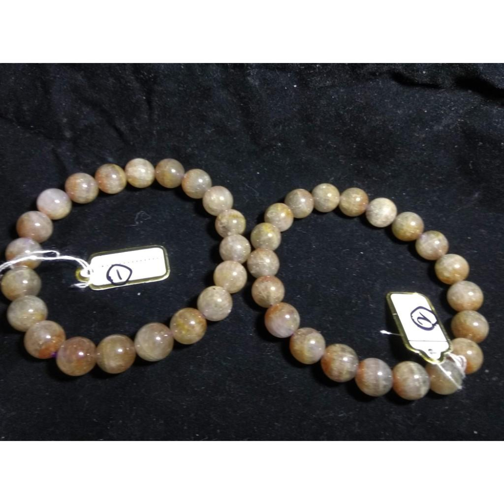 天然水晶極光23聚寶盆半盆銀塔山圓珠單圈手鍊手串手鏈手珠手環9.7mm招財珠寶玉石首飾飾品數款任選其一-細節圖2