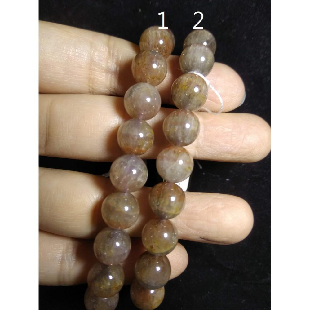 天然水晶極光23聚寶盆半盆銀塔山圓珠單圈手鍊手串手鏈手珠手環9.7mm招財珠寶玉石首飾飾品數款任選其一-細節圖8