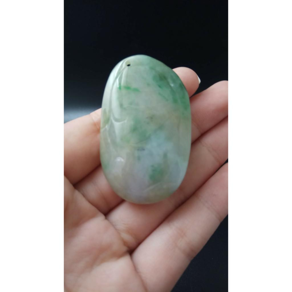天然玉石緬甸玉硬玉A貨翡翠三彩魚躍龍門如意葫蘆雙面精雕吊墬48*29*12.9mm玉珮墬子玉墬掛件平安珠寶寶石首飾飾品-細節圖2