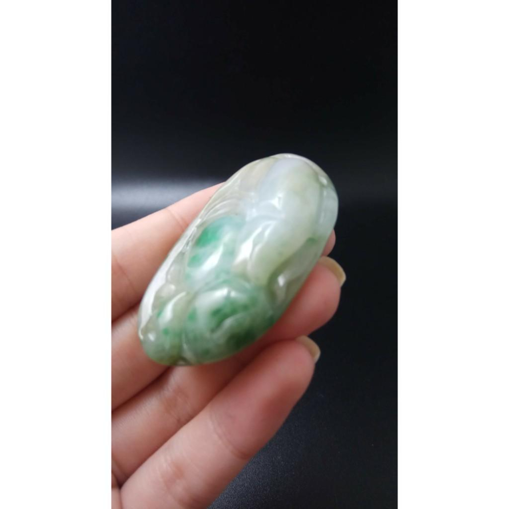 天然玉石緬甸玉硬玉A貨翡翠三彩魚躍龍門如意葫蘆雙面精雕吊墬48*29*12.9mm玉珮墬子玉墬掛件平安珠寶寶石首飾飾品-細節圖4