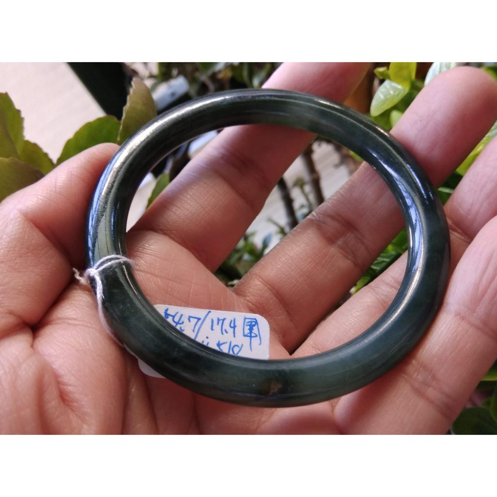 17.4天然玉石緬甸玉硬玉翡翠a貨冰藍水油青種滿綠手鐲玉鐲鐲子手環圓骨圓條鐲珠寶玉石首飾飾品精品-細節圖4