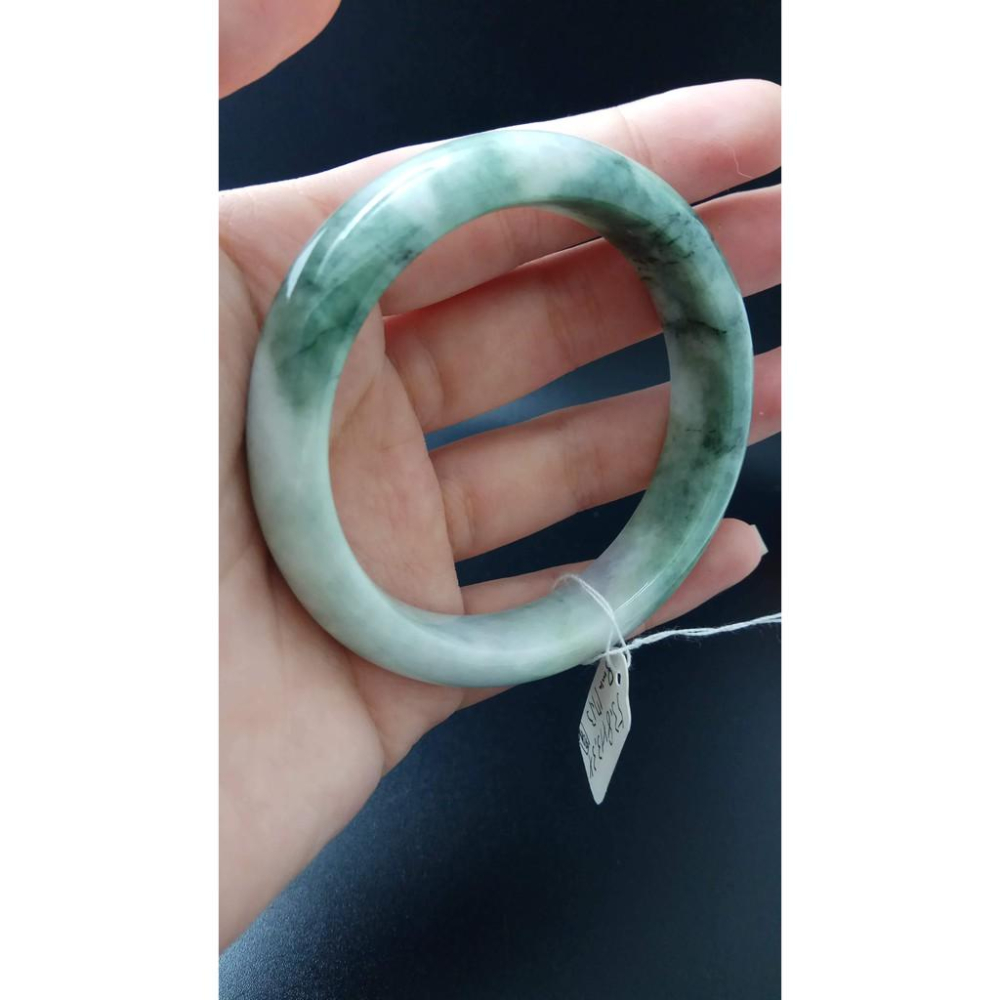 17.13圍天然緬甸玉硬玉翡翠春彩春帶彩冰潤手鐲玉鐲鐲子手環平安鐲細膩有種水珠寶玉石首飾飾品-細節圖6