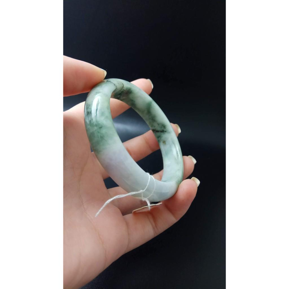 17.13圍天然緬甸玉硬玉翡翠春彩春帶彩冰潤手鐲玉鐲鐲子手環平安鐲細膩有種水珠寶玉石首飾飾品-細節圖8