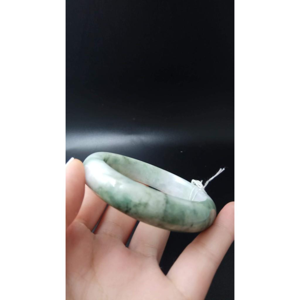 17.13圍天然緬甸玉硬玉翡翠春彩春帶彩冰潤手鐲玉鐲鐲子手環平安鐲細膩有種水珠寶玉石首飾飾品-細節圖9