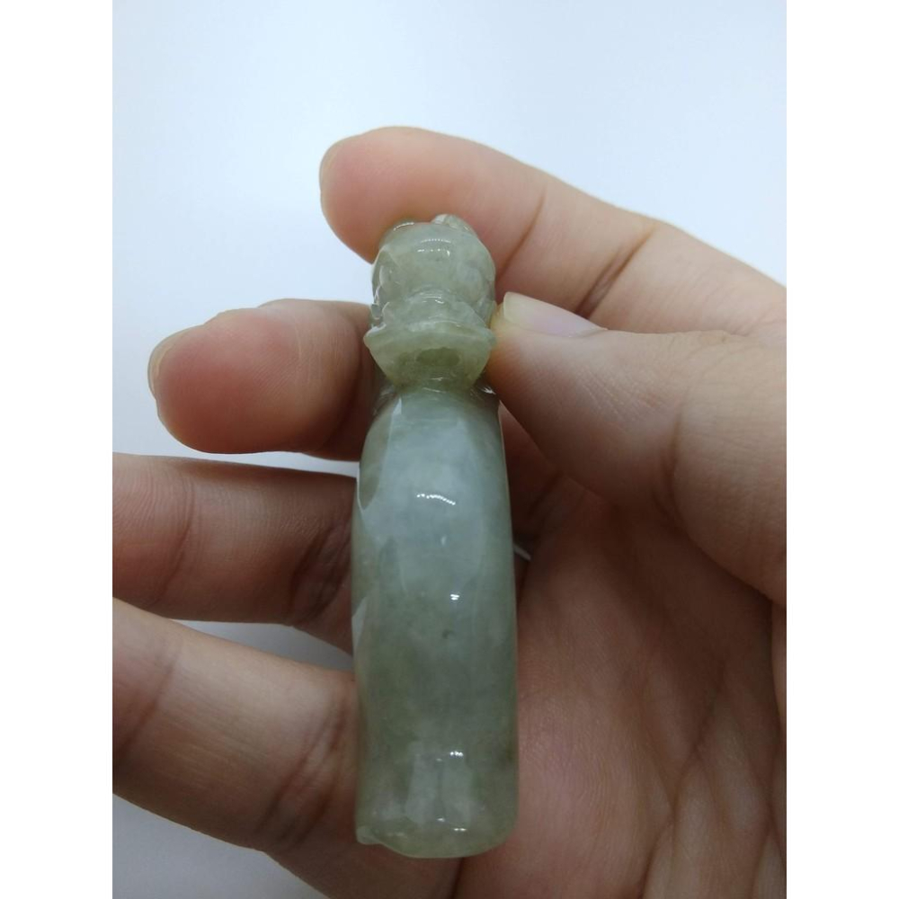 天然緬甸玉冰黃翡翠龍如意招財吊墜墜子玉墬掛件玉珮項鍊珠寶寶石首飾飾品-細節圖5