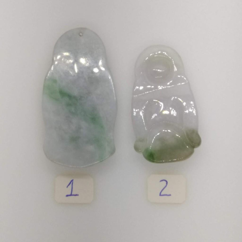 天然玉石辣綠春彩緬甸玉硬玉翡翠財神彌勒佛佛公吊墬墜子玉墬掛件玉珮項鍊珠寶寶石首飾飾品-I-細節圖2